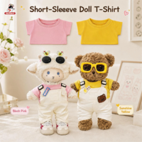 Vêtements pour poupées en peluche 40 cm, T-shirt pour ours en peluche, Logo personnalisé, Animal en peluche 16 pouces, Vente en gros, Personnalisable, OEM, Garantie 1 an, 1000