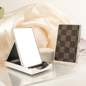 <span class=keywords><strong>Specchio</strong></span> pieghevole pieghevole da viaggio con struttura in metallo per la borsa da ufficio e l'uso quotidiano - Product Image 2