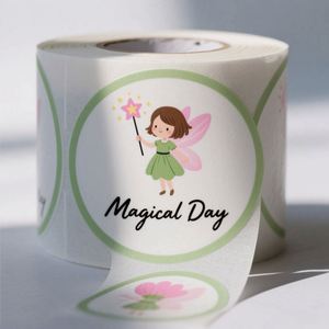 Autocollants adhésifs découpés sur mesure en vinyle holographique, imperméables, impression UV couleur intégrale avec logo personnalisé pour bougies - Product Image 6