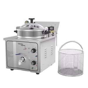 Freidora Eléctrica Comercial de 16L, de Acero Inoxidable, para Papas Fritas, <span class=keywords><strong>Pollo</strong></span> Frito, Tiendas de Snacks - Product Image 1