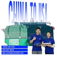 Agent d'expédition DDP pour acheteurs de plateformes e-commerce Chine-USA, fret transfrontalier LCL FCL, livraison porte-à-porte par mer et camion, fret maritime DDP DDU avec taxes