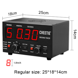 Chronomètre <span class=keywords><strong>de</strong></span> <span class=keywords><strong>boxe</strong></span> CHEETIE professionnel, durable, pour salle <span class=keywords><strong>de</strong></span> sport intérieure, fitness, LED numérique, électronique, multifonctionnel, en ABS, avec certification CE - Product Image 3