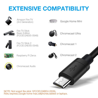 Adaptador Ethernet USB 2,0 a RJ45 Micro USB tarjeta de red para Google Chromecast 2 Ultra de Audio de TV Stick Chromecast 1