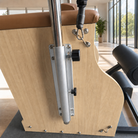 Chaise de Pilates pour la maison, le studio et la rééducation, chaise de stabilité Wunda en bois d'érable avec pédales séparées et poignées réglables pour l'entraînement de yoga