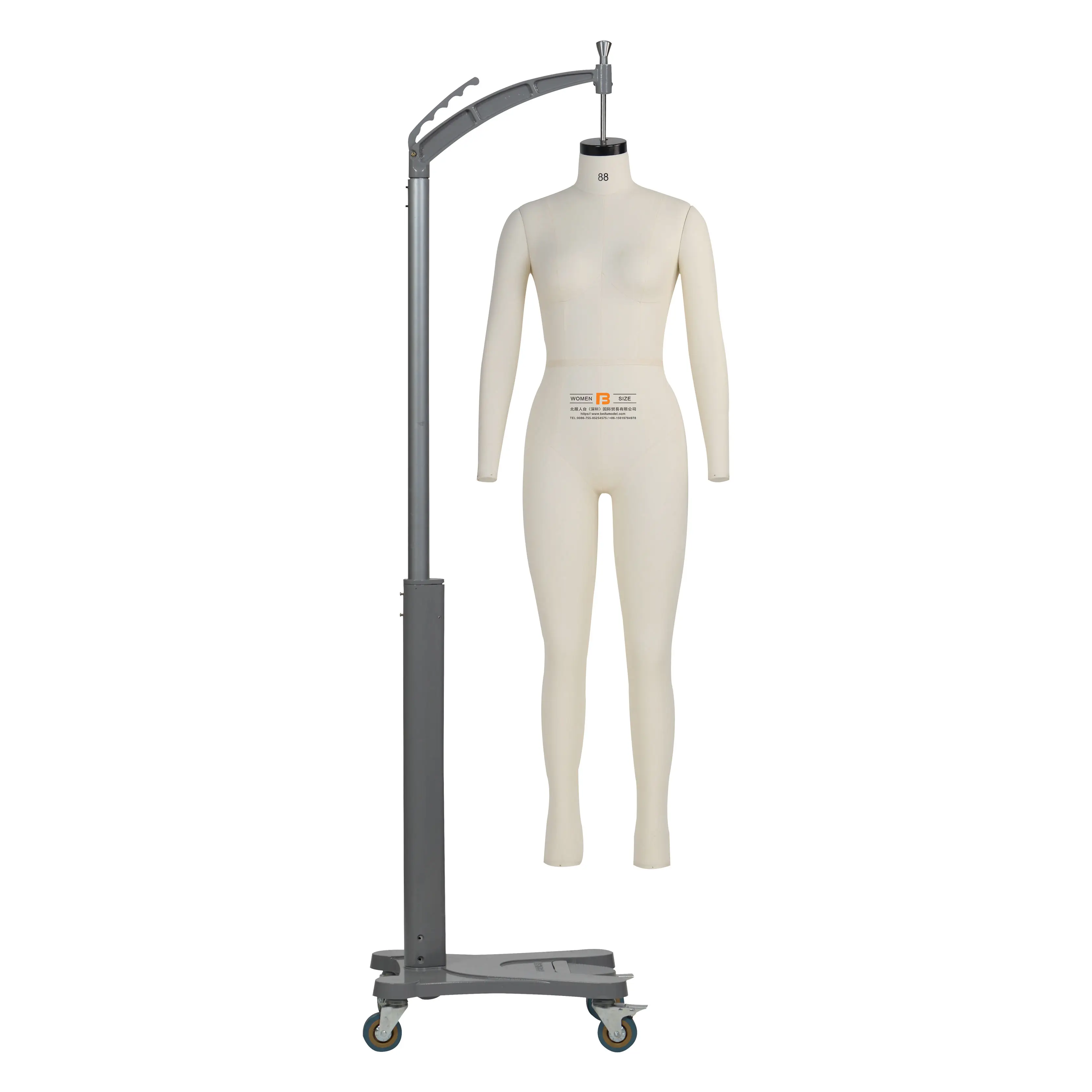 CN Full Body Mannequin For Dressmakers Female Dress Form With Collapsible Shoulders