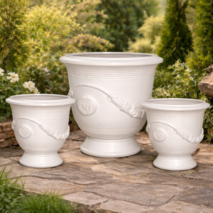 Jardinières d'extérieur au design moderne et écologique pour la maison, finition peinte, pots à fleurs en fibre de verre de la plus haute qualité - Product Image 6