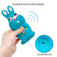 Lapin Latex Squeaky Dog Chew Toy Jouet interactif pour animaux de compagnie pour petites et moyennes races
