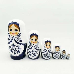 Nuovi disegni fatti a mano natale decorazione russa bambole nidificazione Multi stili di legno bambola di nidificazione - Product Image 6