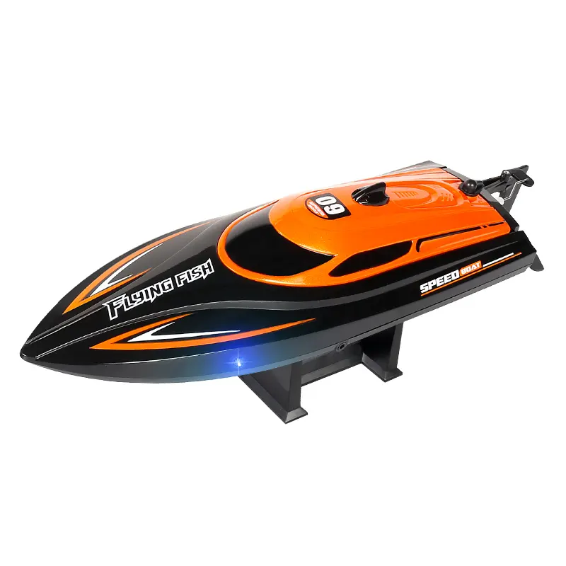 Hot hj812 đồ chơi nước thuyền đồ chơi nước thuyền 2.4GHz 25 km/h tốc độ cao động cơ RC đua thuyền điều khiển vô tuyến