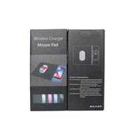 Tapis de souris en caoutchouc avec chargeur sans fil chauffant RGB imprimé avec logo personnalisé, haute performance, en stock, accessoires informatiques