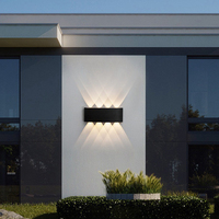 Haute qualité pas cher prix extérieur étanche mural haut et bas lampe murale LED lumineuse