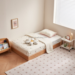 Dw8125 quanu bền ổn định đầy đủ rắn gỗ Giường trẻ em gỗ giường rắn Nhật Bản bằng gỗ Tatami giường rắn gỗ sồi - Product Image 3