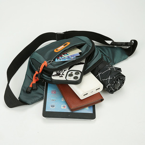 R Sport Unisex Waist <b>Bag</b> <b>Green</b> Large Capacity Waterproof Crossbody Fanny Pack With Interior Zipper Pocket Spring 2025 - Product Image 3