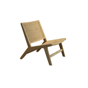 Sillón de Salón Nórdico Moderno de Madera Maciza, Duradero y Portátil, para Dormitorio, Sala de Estar, Exteriores y Uso en Villas - Product Image 5