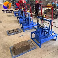 Machine automatique de fabrication de mini-blocs creux WJ 2-45B à faible coût, facile à utiliser pour les projets de démarrage, en stock pour le Mozambique