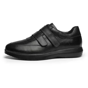 2024 nuevo último deporte transpirable cuero hecho blanco zapatillas planas negro zapatos casuales hombres y mujeres zapatos de estilo para caminar zapatillas de deporte