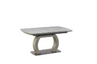Meubles de salle à manger rétractables de grande taille de style minimaliste italien, table à manger en verre émaillé céramique