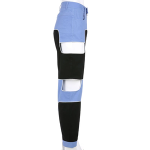 Hip Hop Streetwear da <span class=keywords><strong>donna</strong></span> con <span class=keywords><strong>pantaloni</strong></span> <span class=keywords><strong>Cargo</strong></span> Patchwork a vita alta <span class=keywords><strong>pantaloni</strong></span> sportivi da <span class=keywords><strong>donna</strong></span> Slim Fit - Product Image 6