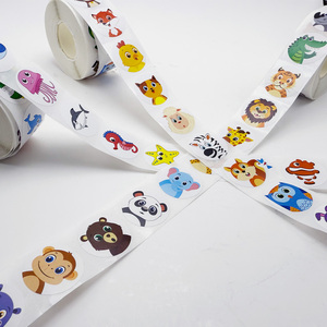Rotolo di Adesivi Personalizzati con Animali Cartoon, Impermeabili, Autoadesivi, Etichette Educative per Bambini, Adesivi per <span class=keywords><strong>Asilo</strong></span> e Scuola - Product Image 1