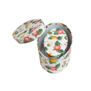 Empaque de cartón rígido, caja de regalo cilíndrica ovalada de papel, personalizable según la demanda - Product Image 5