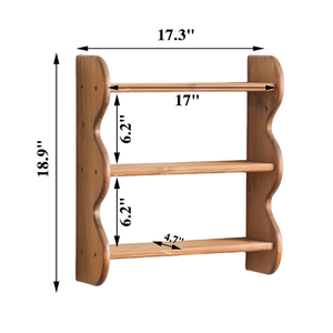 Étagère murale en bois massif 100%, multi-niveaux, étagères flottantes rustiques, étagère de rangement murale, décoration de style farmhouse, étagères suspendues - Product Image 2