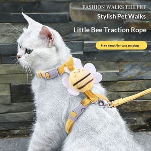 Conjunto de Arnés y Correa para Mascotas con Diseño de Abeja, Personalizable, Decoración de Peluche 3D, Nailon Ajustable, Color Personalizado, para Venta al Por Mayor - Product Image 2