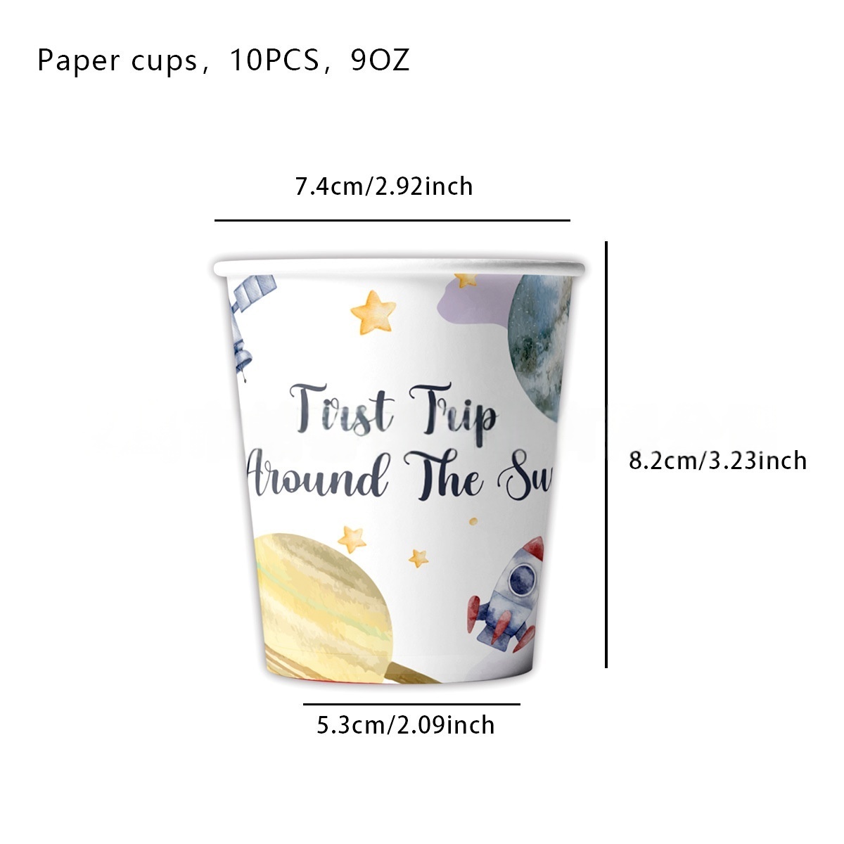 blue   Paper cup * 10