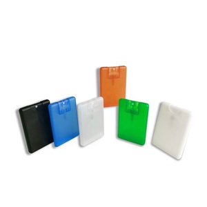 Custom Logo Empty 10ml 20ml 30ml Flat Pocket <b>Spray</b> Perfume PP <b>Plastic</b> Credit <b>Spray</b> Card <b>Bottle</b> for Travel - Product Image 1