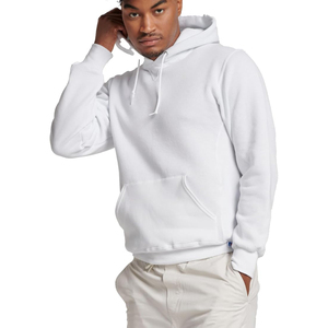 Pull à capuche pour hommes sur mesure 100% coton couleur unie tenue décontracté pour l'automne saison ODM approvisionnement - Product Image 2