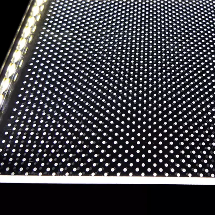 Ottica trasparente Pmma Led Lgp chiaro punteggiato acrilico piastra di luce guida acrilico foglio/pannello/tavola