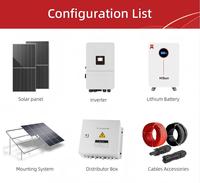 Système d'énergie solaire 5kw 10kw 15kw 20kw Système hybride 3 phases Panneau solaire Trina Onduleur DEYE pour l'Europe