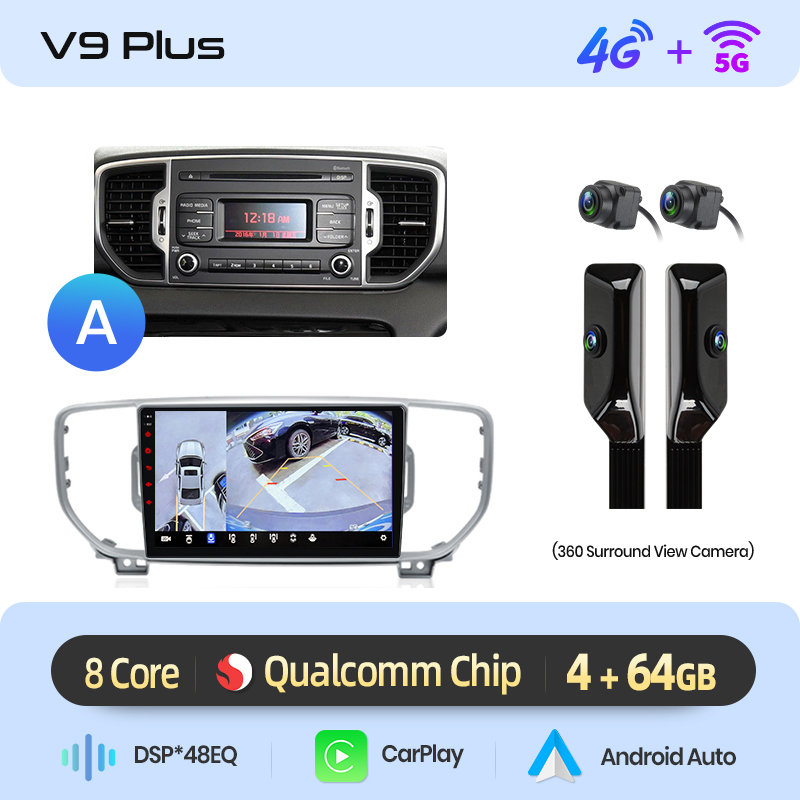 V9 plus +360 CAM negro(4+64GB) A