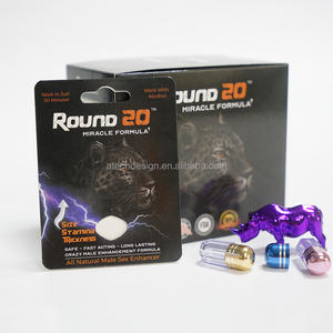 บรรจุภัณฑ์ยาเสริมสมรรถภาพทางเพศชาย Rhino สำหรับขายส่ง สำหรับผู้ชายที่มีปัญหาการแข็งตัวของอวัยวะเพศ ยาเพิ่มสมรรถภาพทางเพศชาย บรรจุภัณฑ์แบบแผงเดี่ยวในกล่องโชว์ - Product Image 4