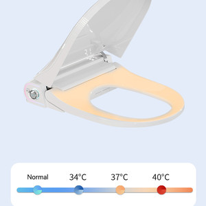 Siège de <span class=keywords><strong>toilette</strong></span> intelligent électronique avancé pour femmes, avec télécommande, chauffage, rabattement automatique et couvercle lavable - Product Image 3