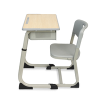 Vente en gros d'usine d'un ensemble de chaises de table de lecture en plastique à double usage pour étudiants Uai