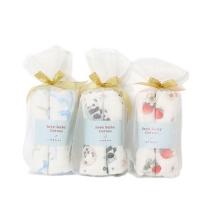 Offre Spéciale : Lot de <span class=keywords><strong>2</strong></span> Serviettes Bébé en Gaze 6 Couches, Pur Coton, Douces, à Rayures Imprimées, avec Sac en Filet - Product Image 5