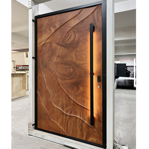 <span class=keywords><strong>Porte</strong></span> pivotante d'entrée de luxe haut de gamme <span class=keywords><strong>en</strong></span> acier inoxydable, <span class=keywords><strong>porte</strong></span> d'entrée extérieure sécurisée <span class=keywords><strong>en</strong></span> <span class=keywords><strong>bois</strong></span> massif - Product Image 5