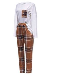 Chándal holgado estampado para <span class=keywords><strong>mujer</strong></span>, camisa de manga larga de otoño + conjunto de pantalones largos estampados, conjunto de dos piezas informal de talla grande para <span class=keywords><strong>mujer</strong></span> africana - Product Image 5
