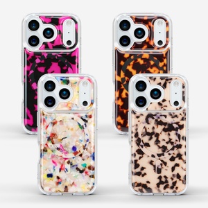 Coque de téléphone tendance en écaille de tortue antichoc en époxy de marque AIKUSU pour iPhone 17 Series - Product Image 6