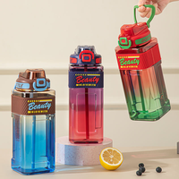 Offre Spéciale – Gourde d'été pour Sports de Plein Air – Grande Capacité, Résistante à la Chaleur, Tasse à Boire Portable en Plastique avec Paille