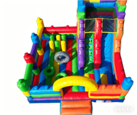 Vente flash - Château gonflable pour enfants - Trampoline gonflable avec toboggan
