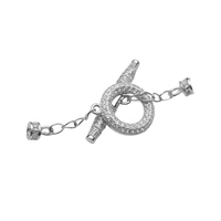 En gros Connecteurs, Fermoirs de collier, Crochets de bracelet, Fermoirs OT en Argent sterling 925 pour la fabrication de bijoux, accessoires pour perles et zircons