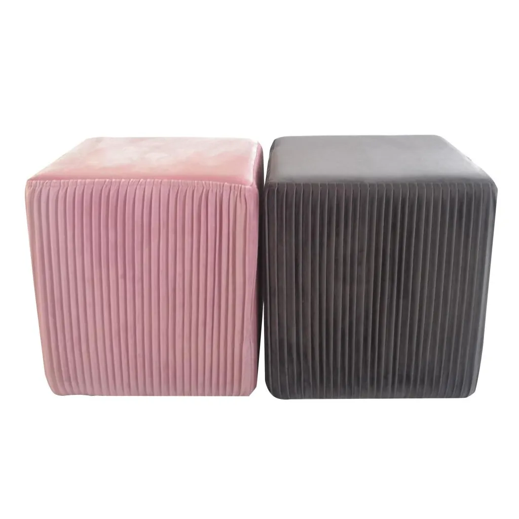 Stoff Puff Boden Fuß hocker Samt Osmanen und Hocker Square Hocker Ottoman Velour Design Fuß schemel