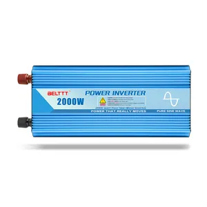 Güneş invertör akıllı 12v 220v 2000w saf sinüs dalga invertör DC AC güç inverteri ile fabrika fiyat