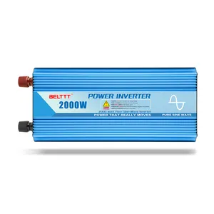 太阳能逆变器智能12v至220v 2000瓦纯正弦波逆变器直流交流电源逆变器出厂价格