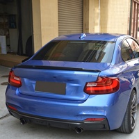 Aileron arrière en fibre de carbone style C74, noir brillant, pour BMW Série 2 F22 F23 M2 F87