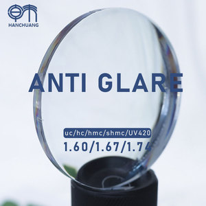 1.60 tất cả các chỉ số photochromic màu xanh cắt ánh sáng quá trình chuyển đổi uv420 photogrey Màu hồng nâu màu xanh nhựa shmc AntiGlare ống kính quang học - Product Image 3