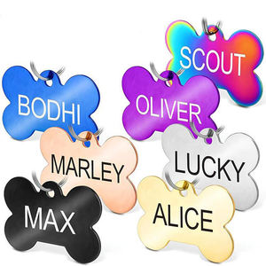 <b>Dog</b> Id <b>Tag</b> Blank Different Shape Personalized Custom Your Text Engraved Metal Blank <b>Dog</b> <b>Tag</b> - Product Image 1
