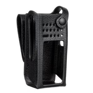 PMLN5842A Hard Leather Carry Case with 2.5 Swivel Belt Loop Display Radio for DP4800E XPR7550E DGP8550E motorola <b>Walkie</b> <b>Talkie</b> - Product Image 1