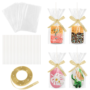 Open Top No Adhesive Tape Clear Transparent Flat Opp Cellophane Plastic Bags - Product Image 1